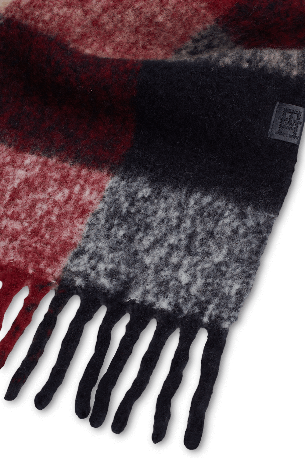 תמונת תקריב של צעיף צמר