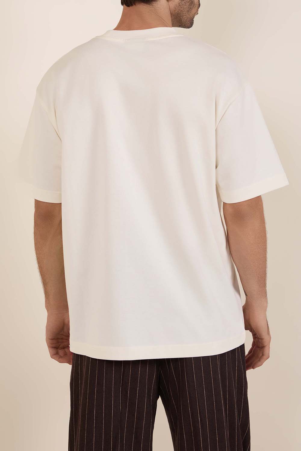 תמונת תקריב דוגמן של חולצת טי משוחררת