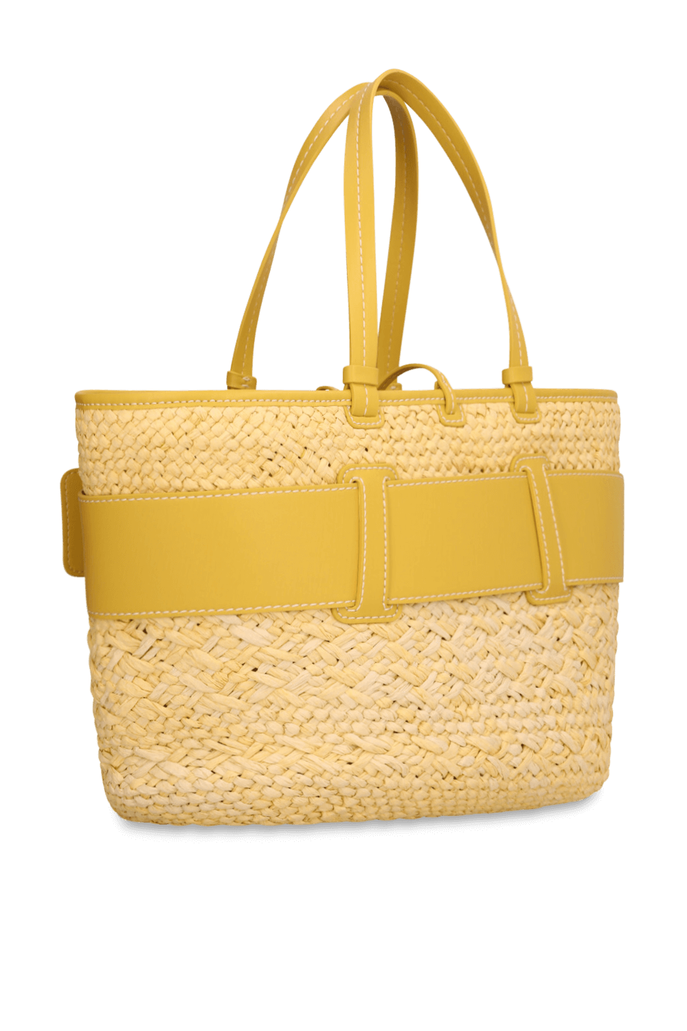 תמונה אחורית של תיק קש