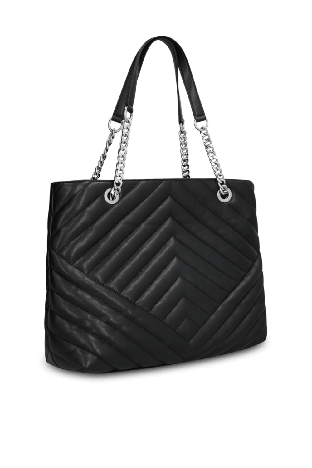 תמונה אחורית של תיק כתף קווילט לארג'