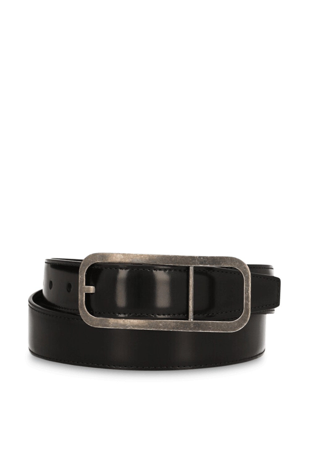 תמונה קידמית של חגורת עור