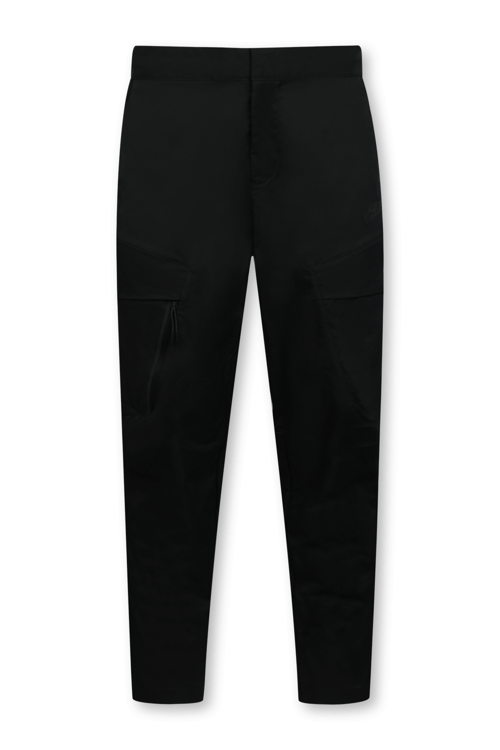 תמונה קידמית של מכנסי קרגו שחורים