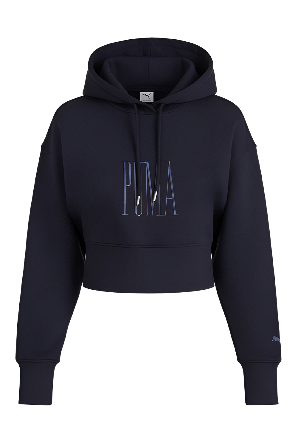 תמונה אחורית של סווטשירט קפוצ'ון קרופ