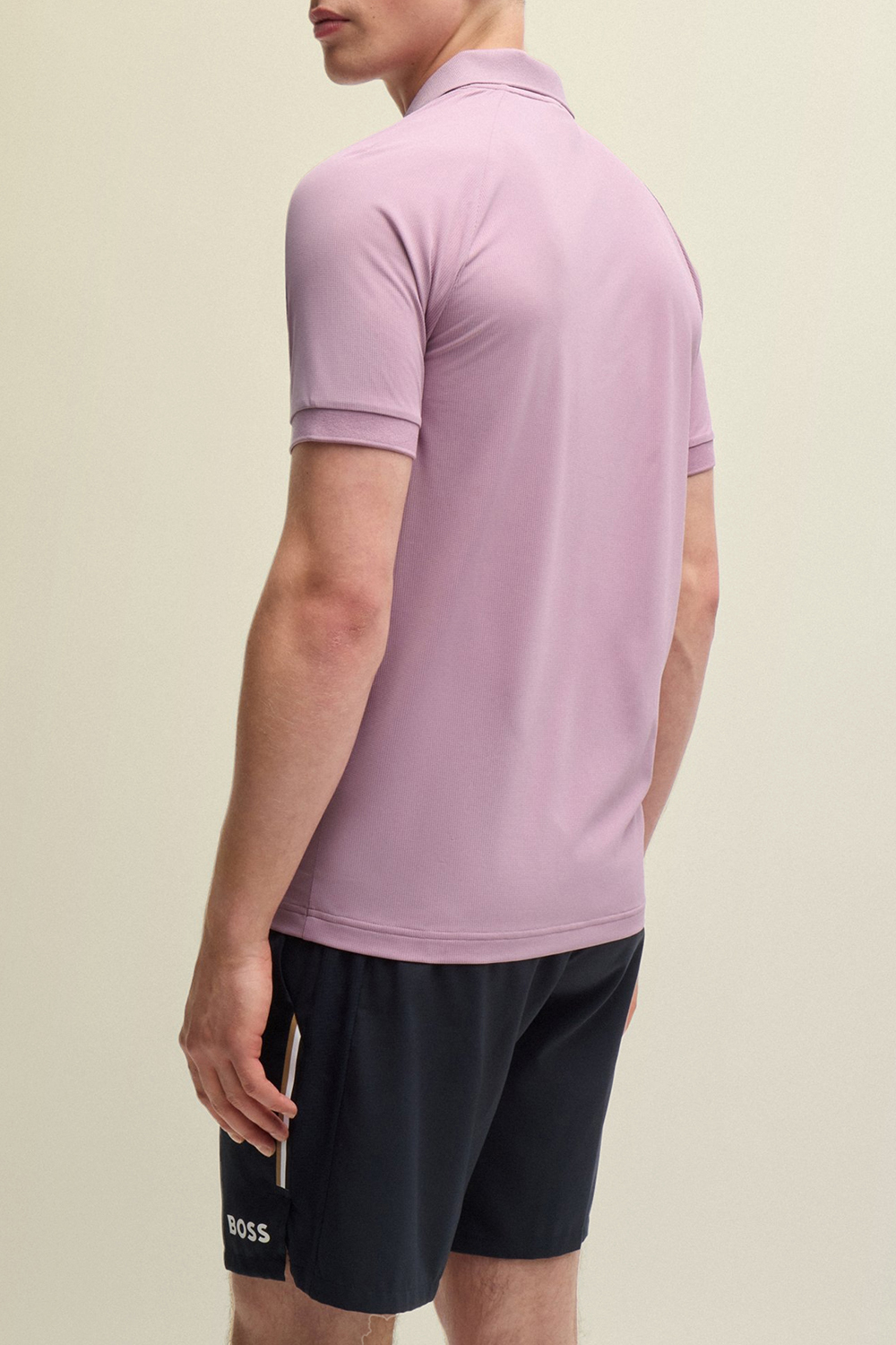 תמונת דוגמן אחורית של בוס X מתאו ברטיני חולצת פולו