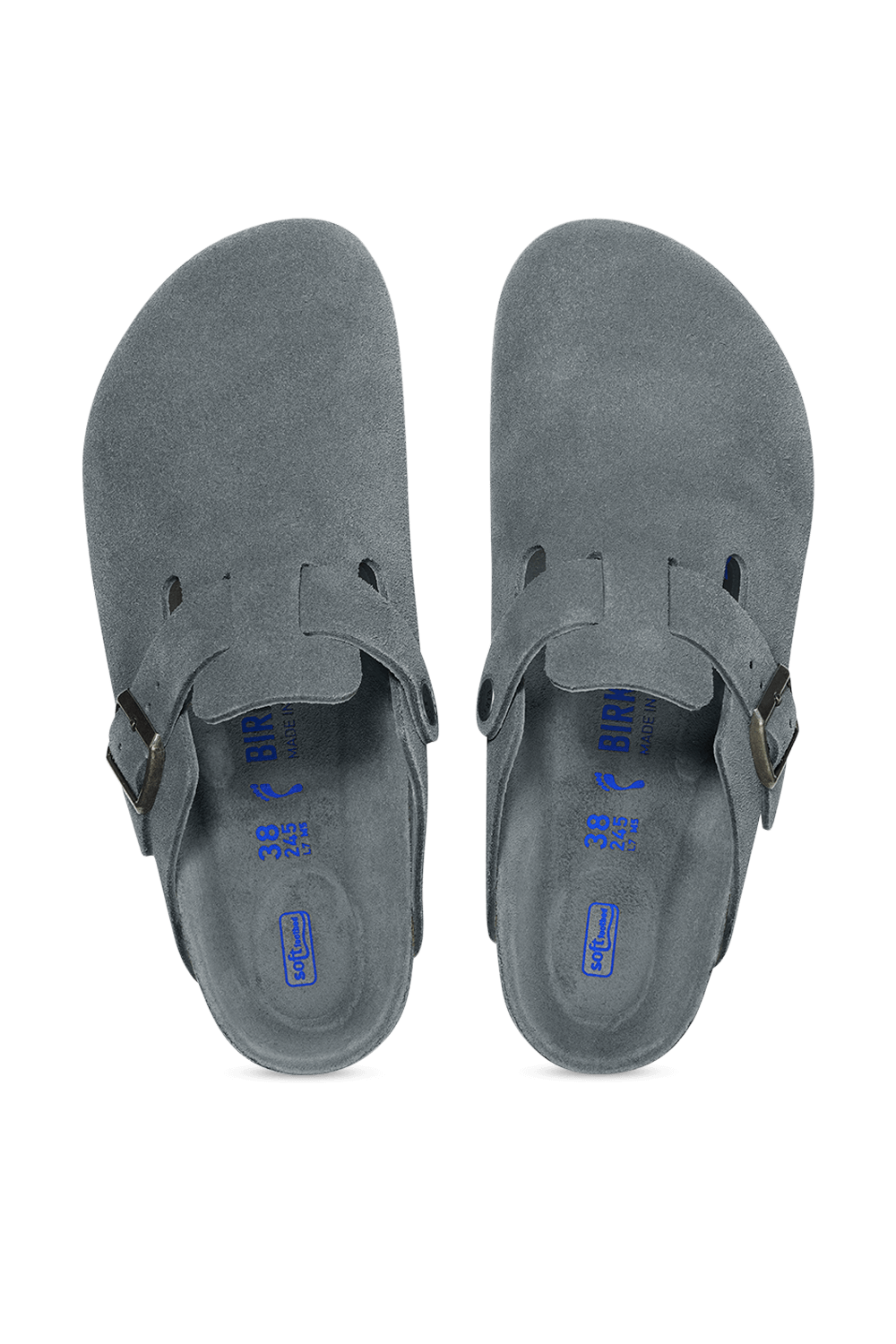 תמונת תקריב של נעלי בוסטון זמש