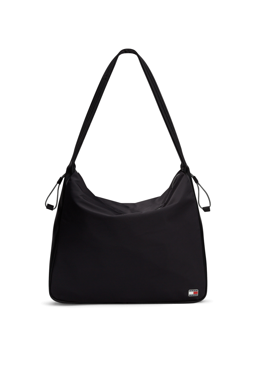 תמונה קידמית של תיק כתף מניילון ממוחזר