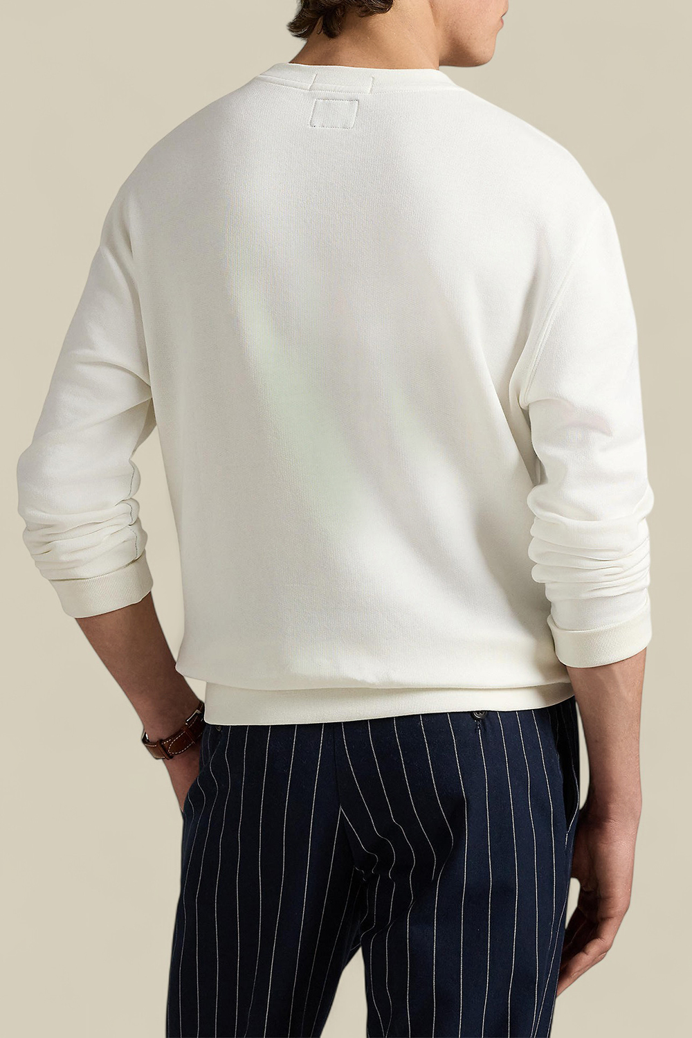 תמונת דוגמן אחורית של פולו רלף לורן X ווימבלדון סווטשירט