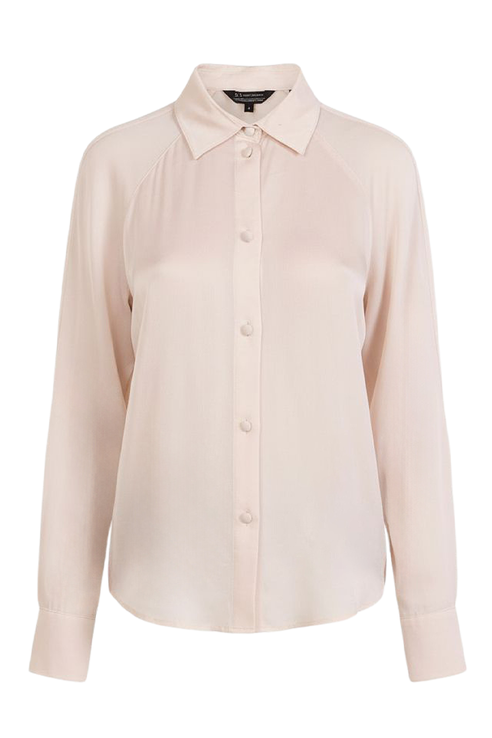 תמונה קידמית של חולצת כפתורים סאטן