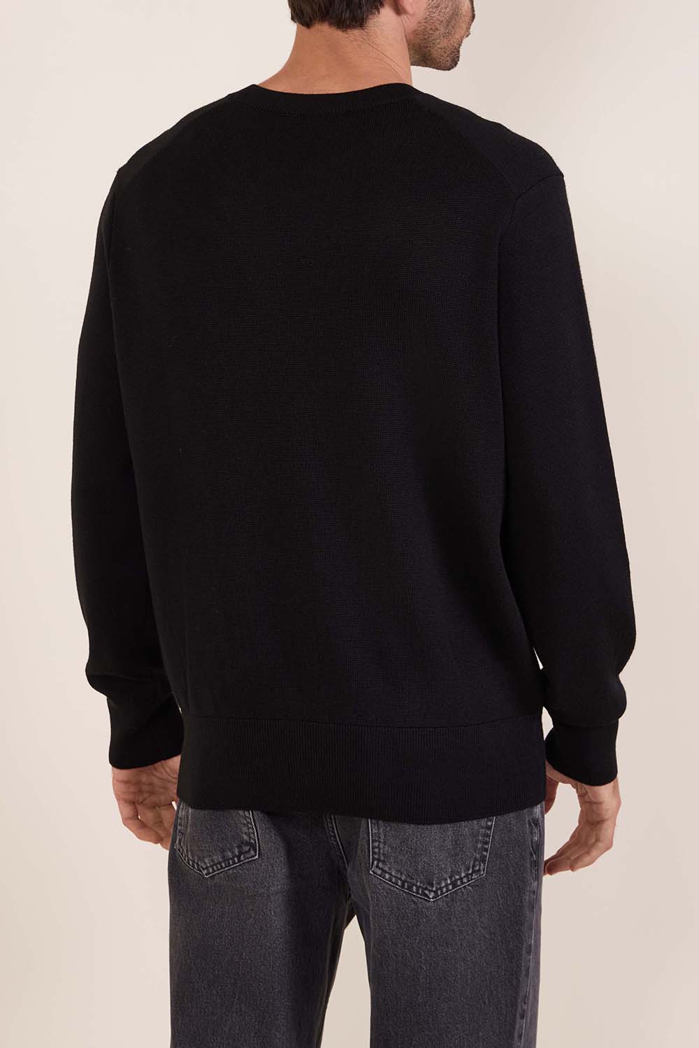 תמונת דוגמן אחורית של סריג צמר