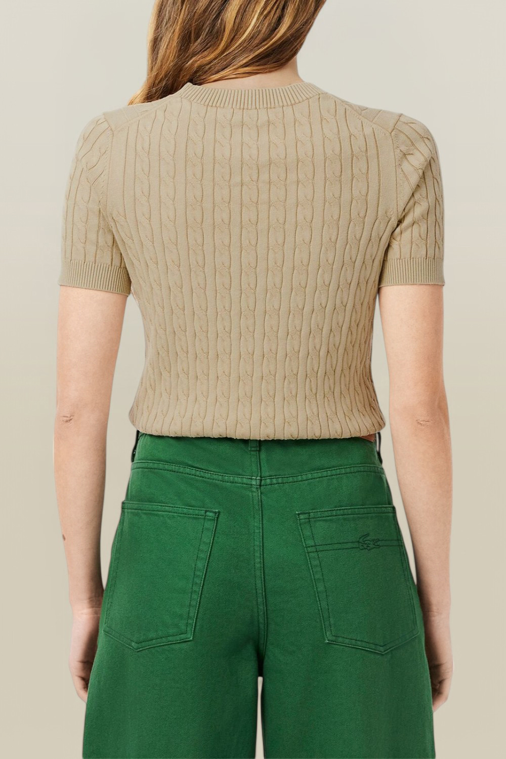 תמונת דוגמן אחורית של סריג כותנה