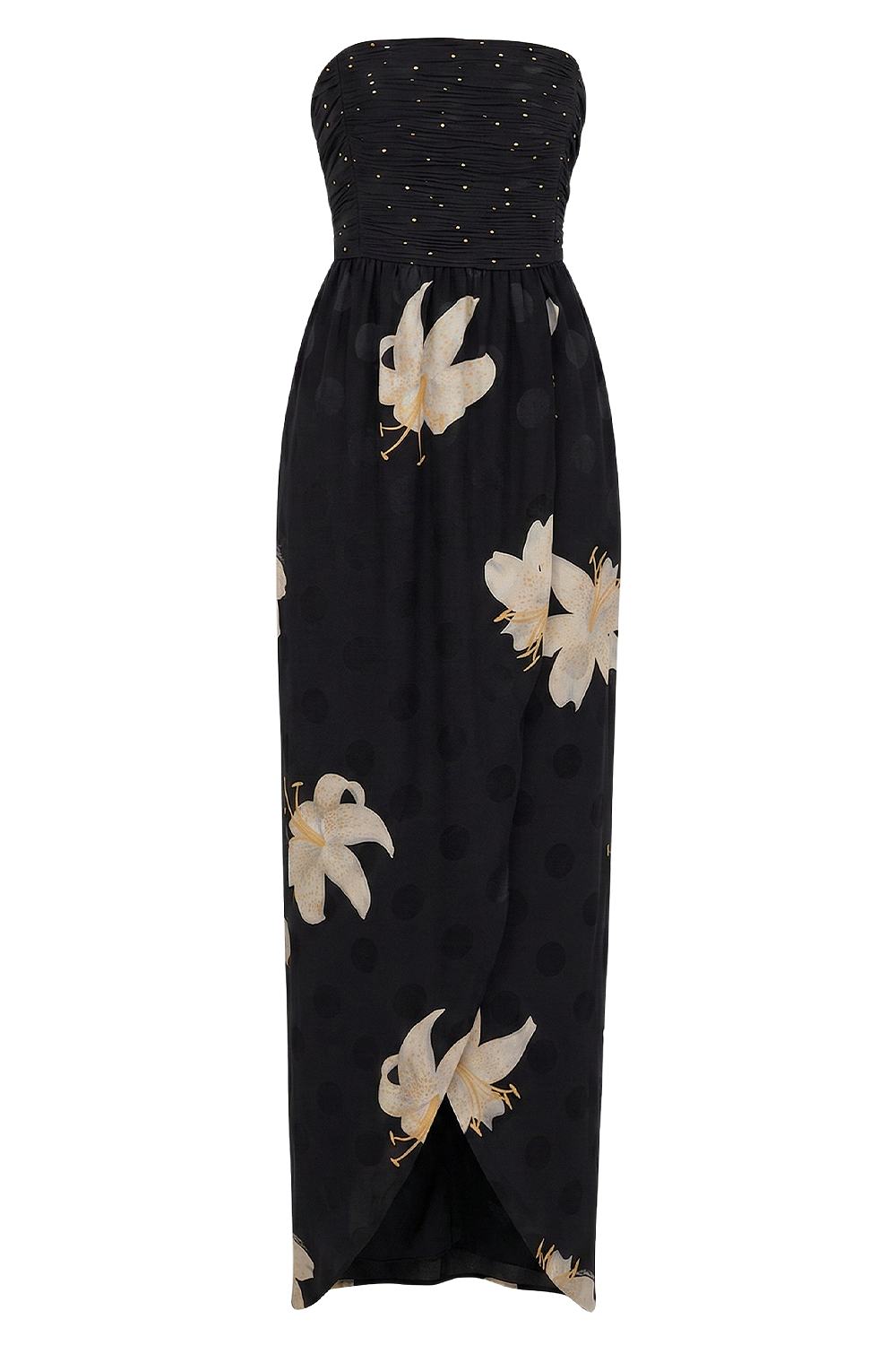 תמונה קידמית של שמלת משי