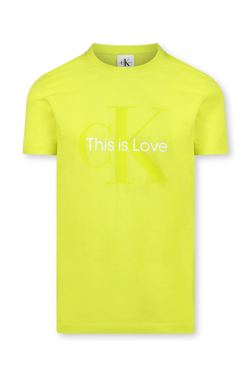 תמונה קידמית של חולצת גאווה צהובה