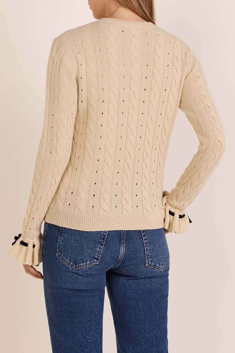 תמונת דוגמן אחורית של סריג צמות