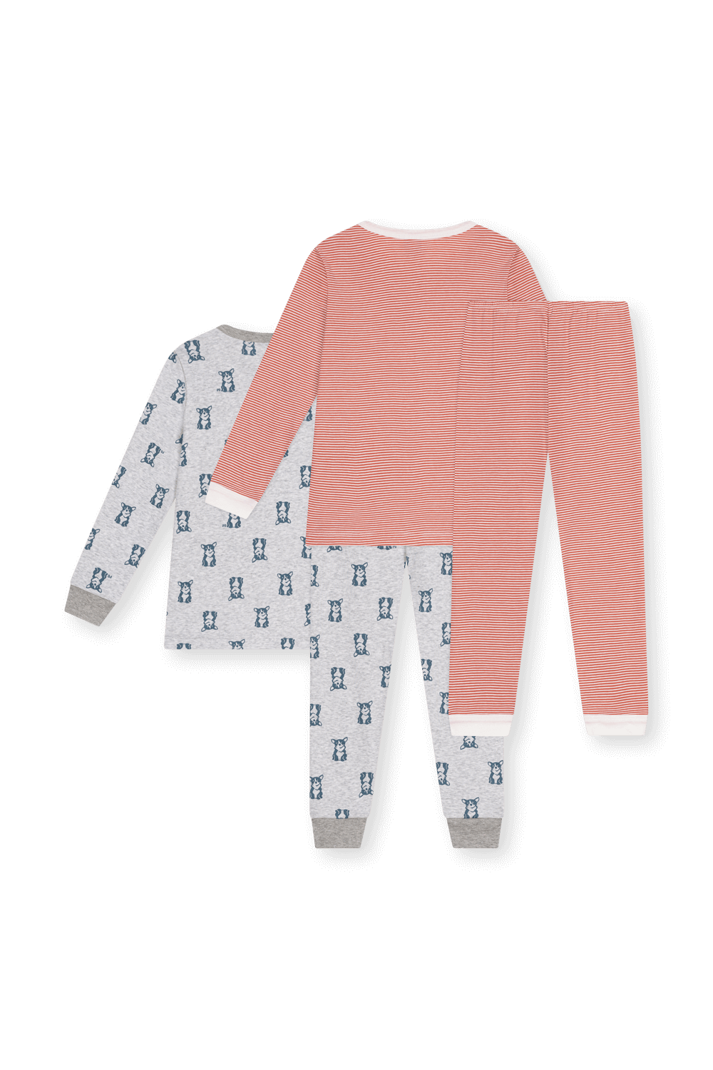 תמונה אחורית של סט פיג'מה - גילאי 6-12 שנים