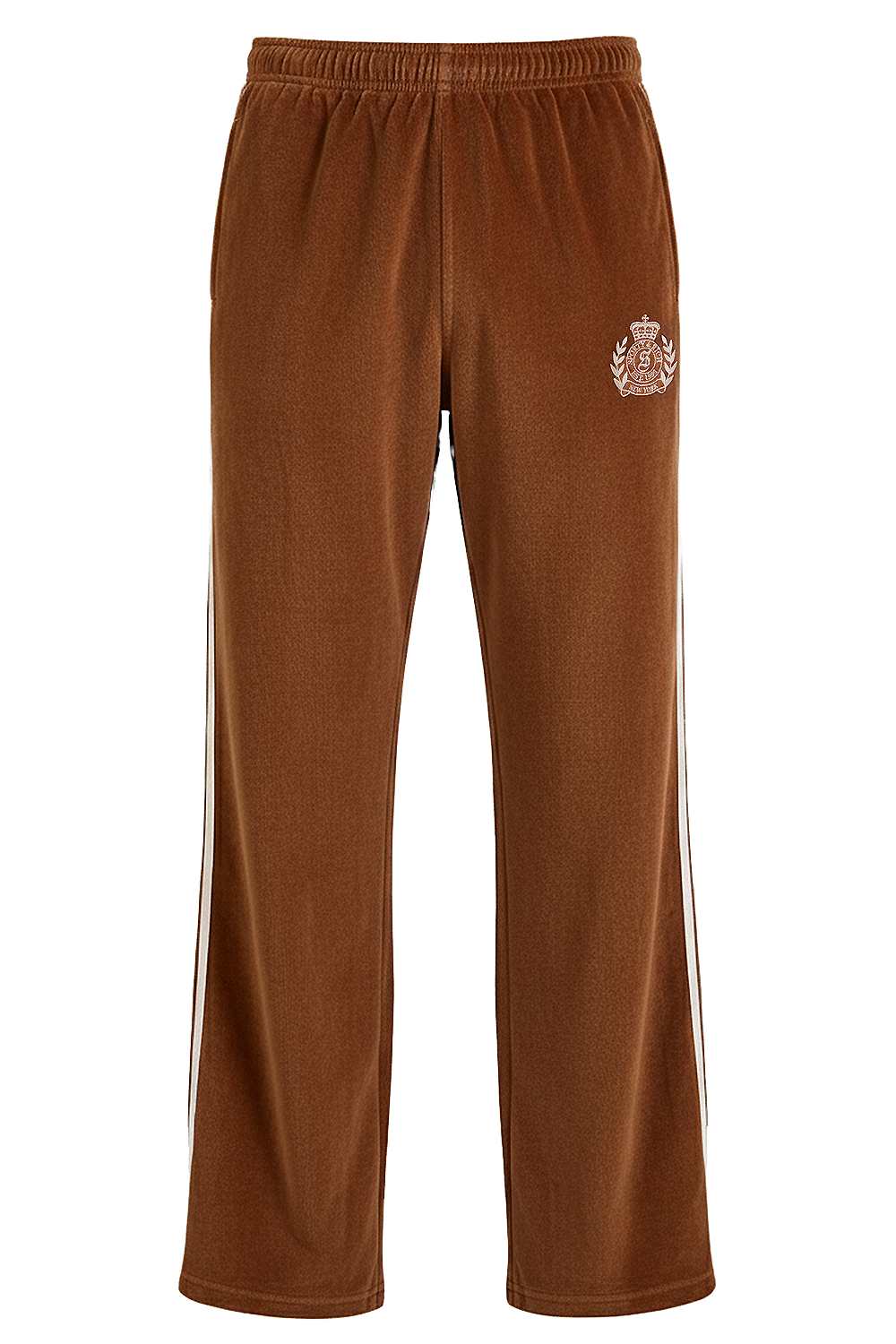 תמונה קידמית של מכנסי ג'וגר קטיפה