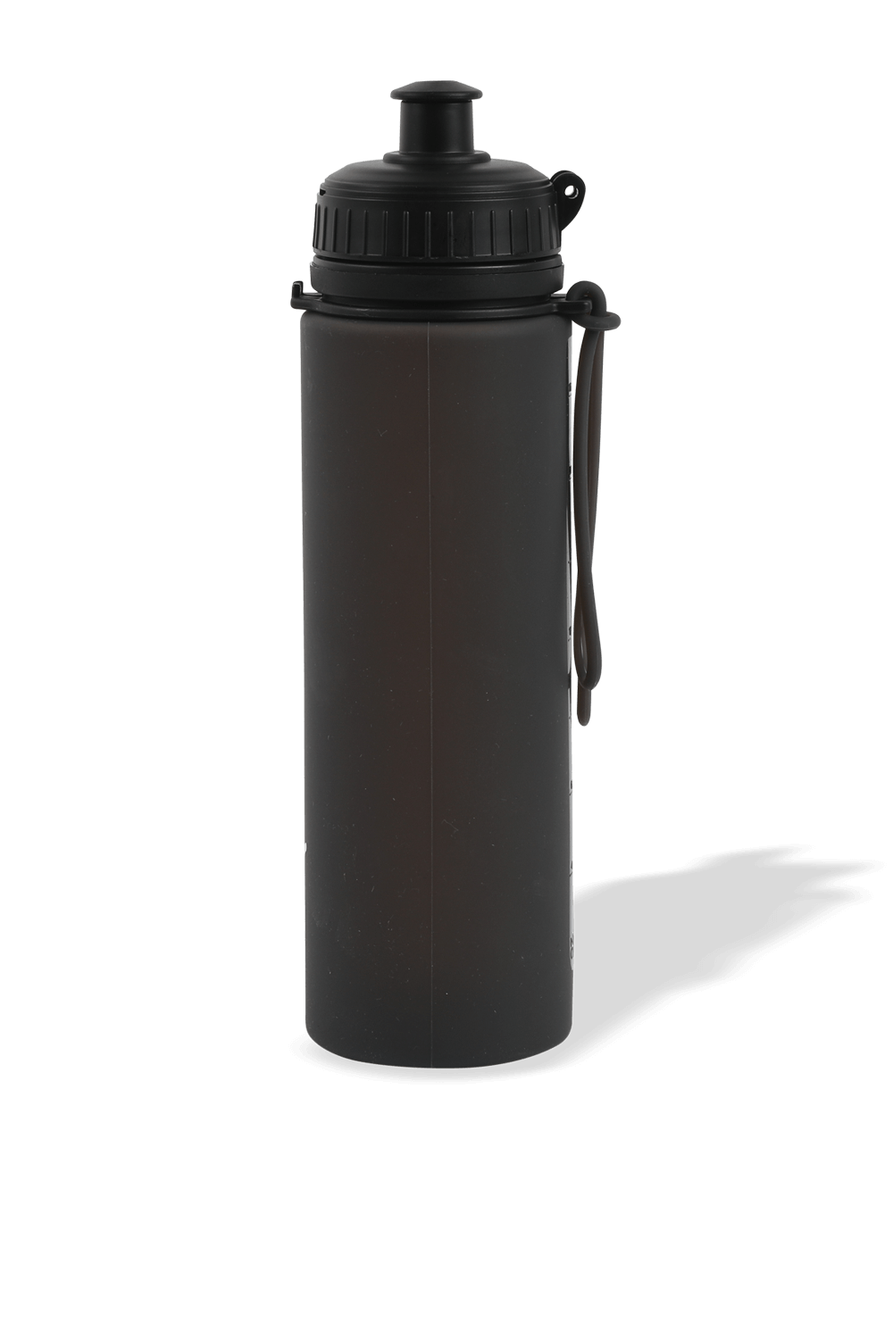 תמונה אחורית של בקבוק שתיה רב פעמי  500 מ\"ל מסיליקון