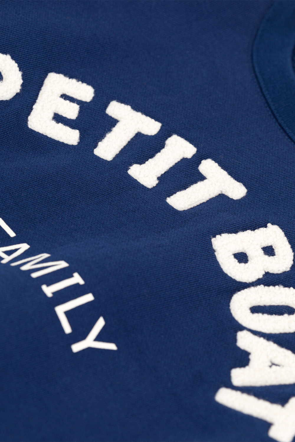 תמונה אחורית של סווטשירט לוגו פליז - גילאי 6-12