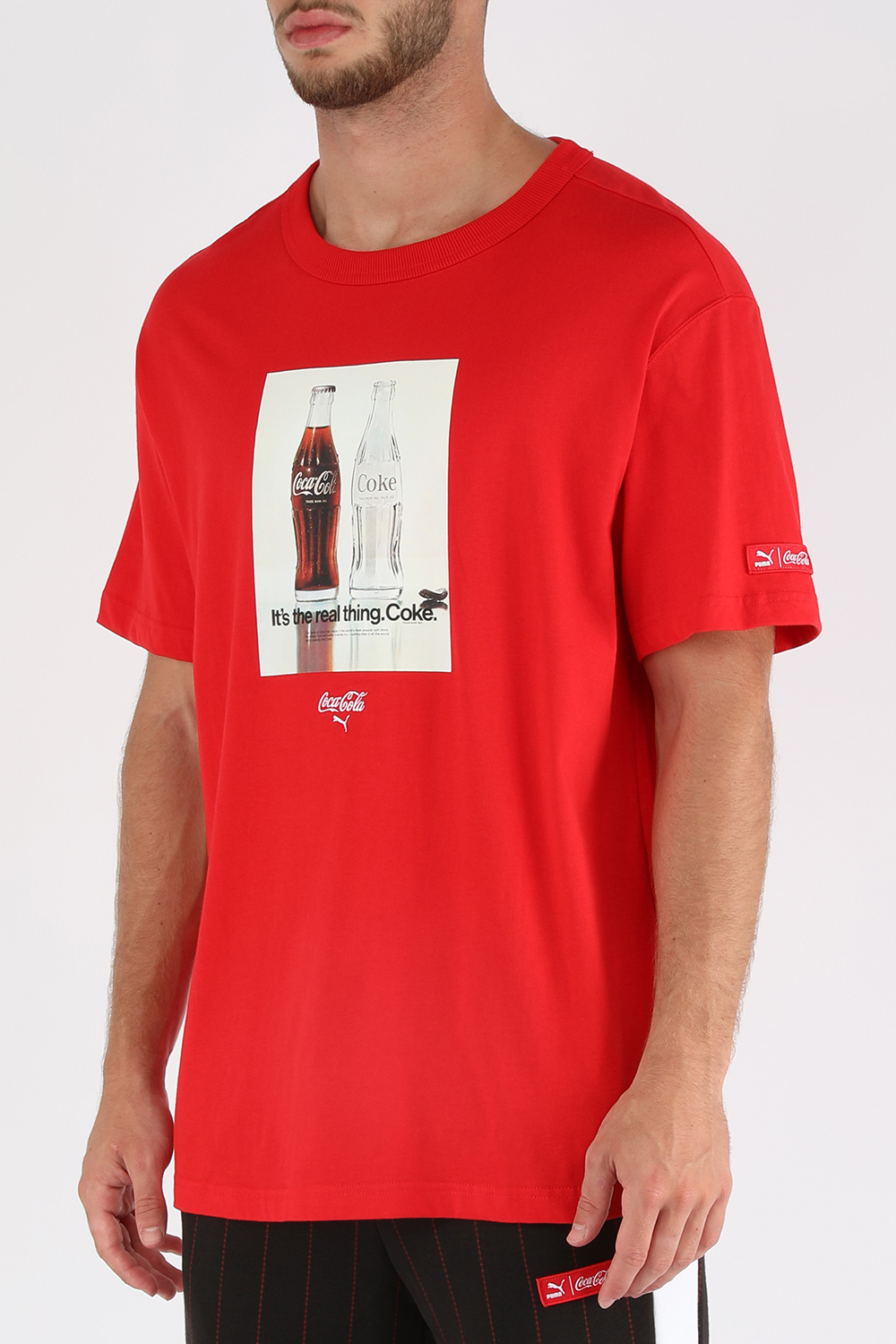 תמונת דוגמן קידמית של פומה X קוקה קולה חולצת טי עם הדפס צילומי