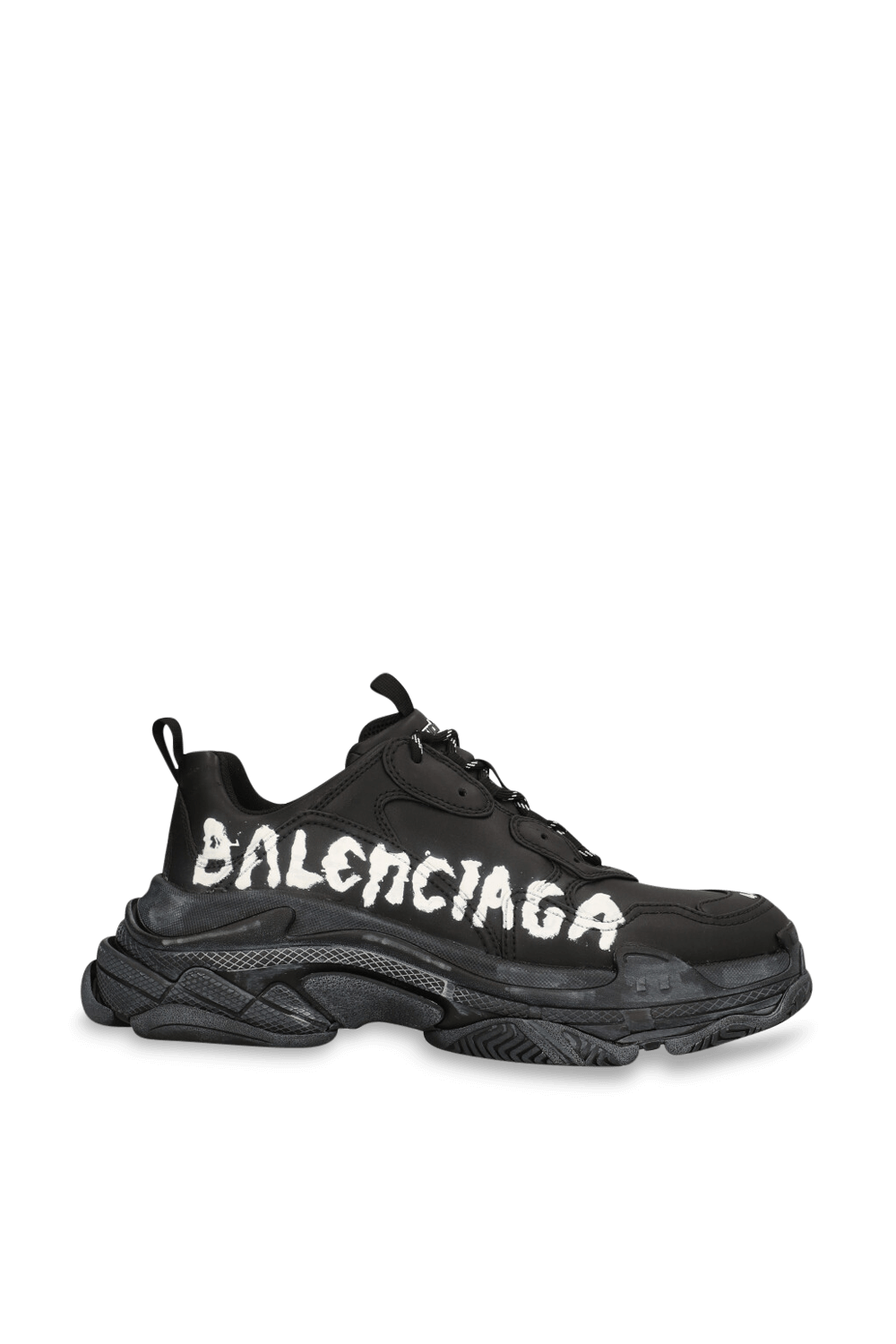 תמונה קידמית של נעלי סניקרס טריפל אס לוגו