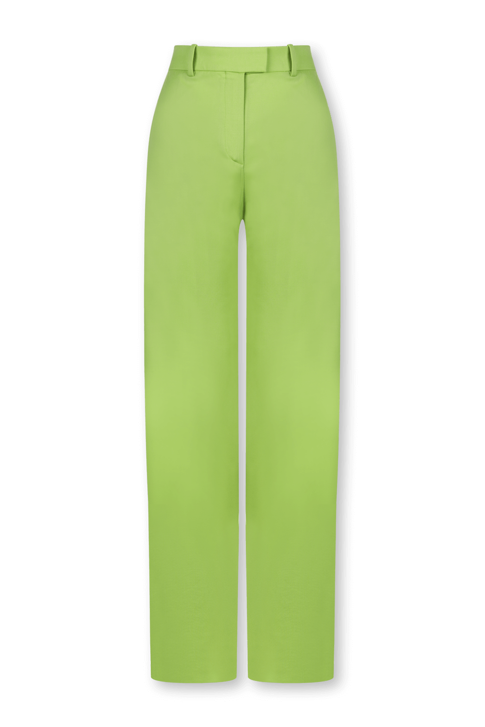 תמונה קידמית של מכנסי ג'אגר מתרחבים מצמר ירוק