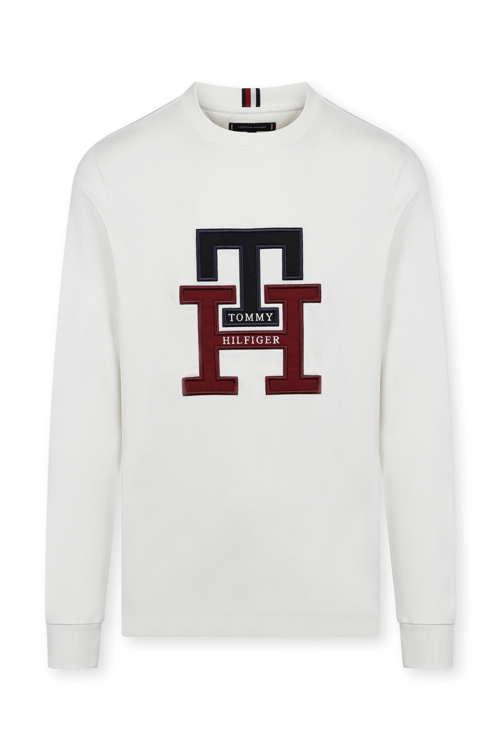 תמונה קידמית של חולצת טי ארוכה עם לוגו מונוגרם