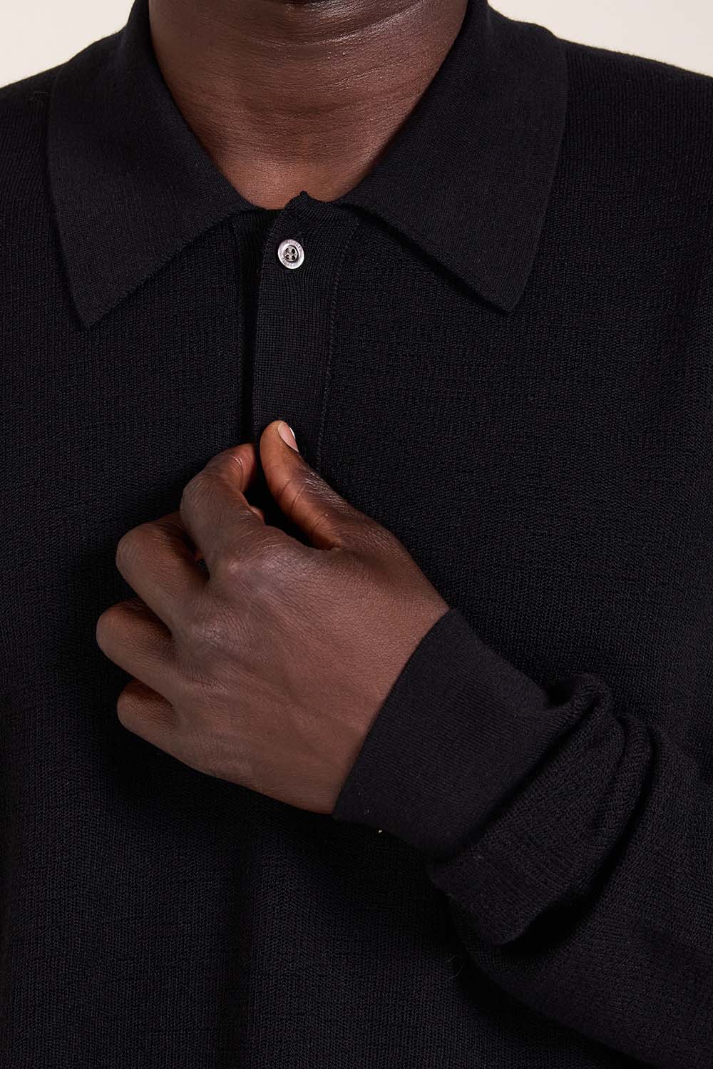 תמונת דוגמן אחורית של סריג פולו