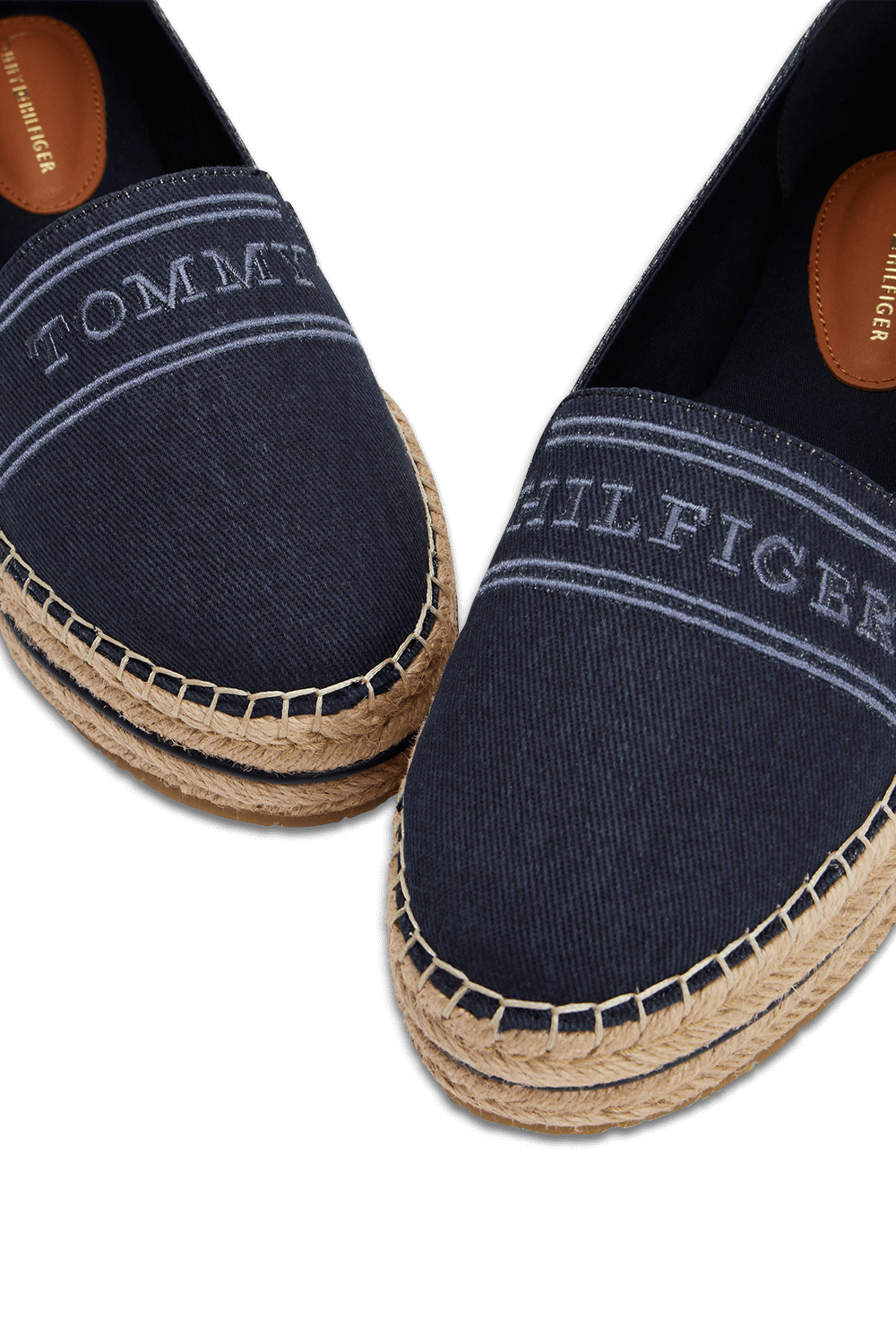 תמונת פנים של נעלי אספדריל פלטפורמה ג'ינס