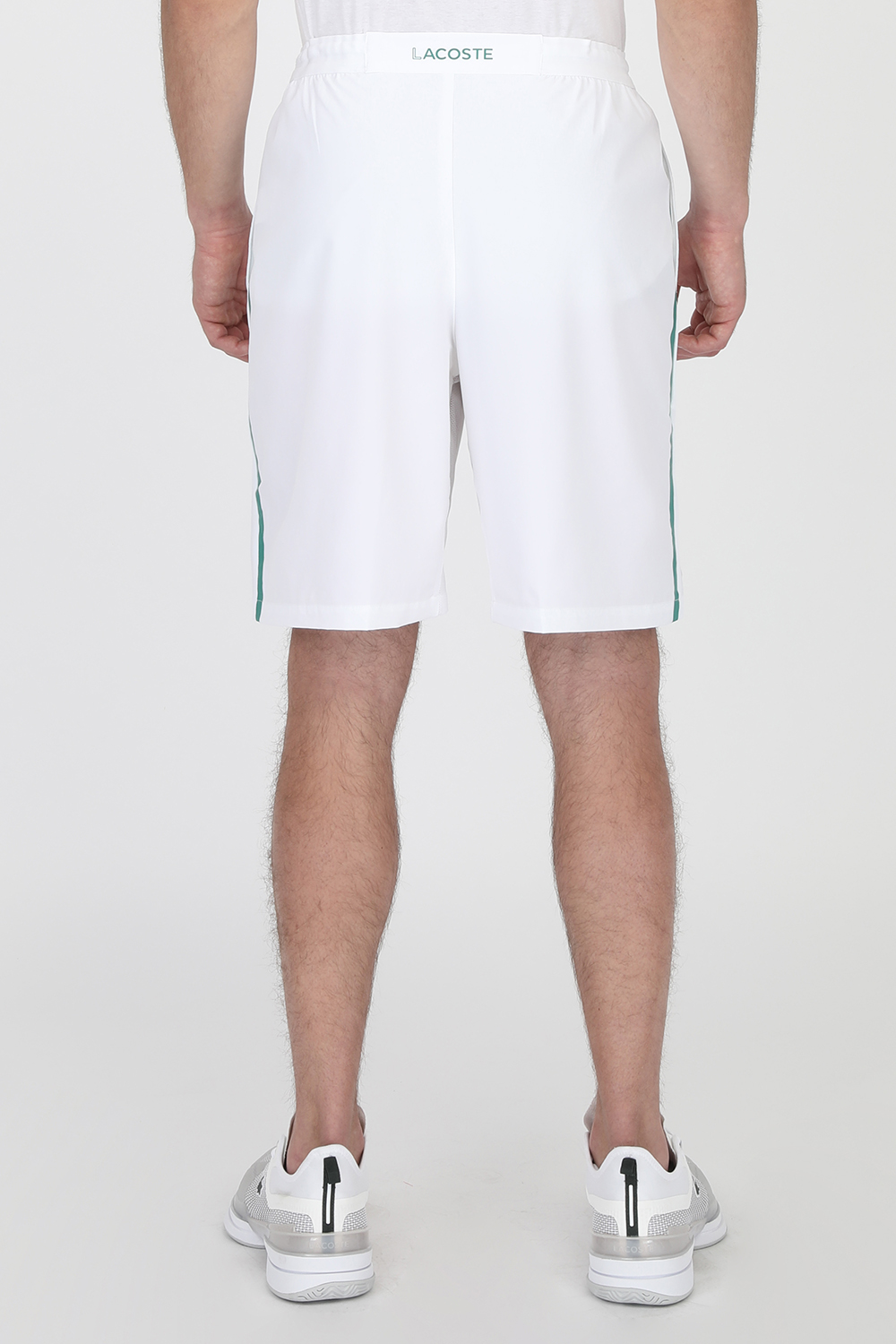 lacoste shorts white