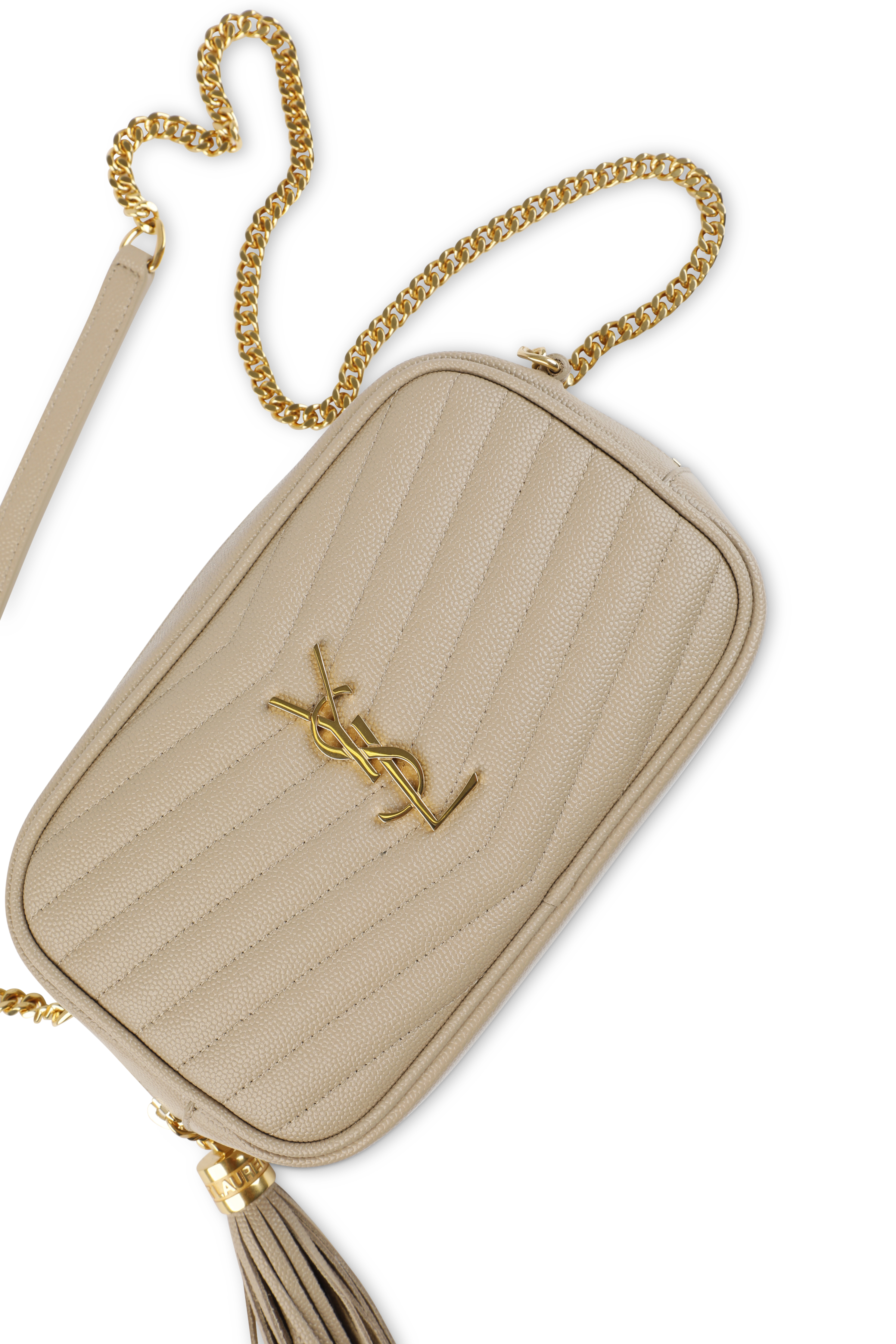 תמונת פנים של תיק צד מדגם לו בגוון בז'