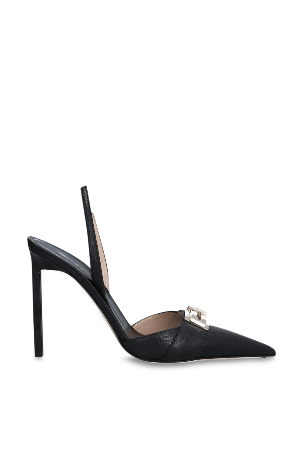 תמונה קידמית של נעלי עקב סלינג בק