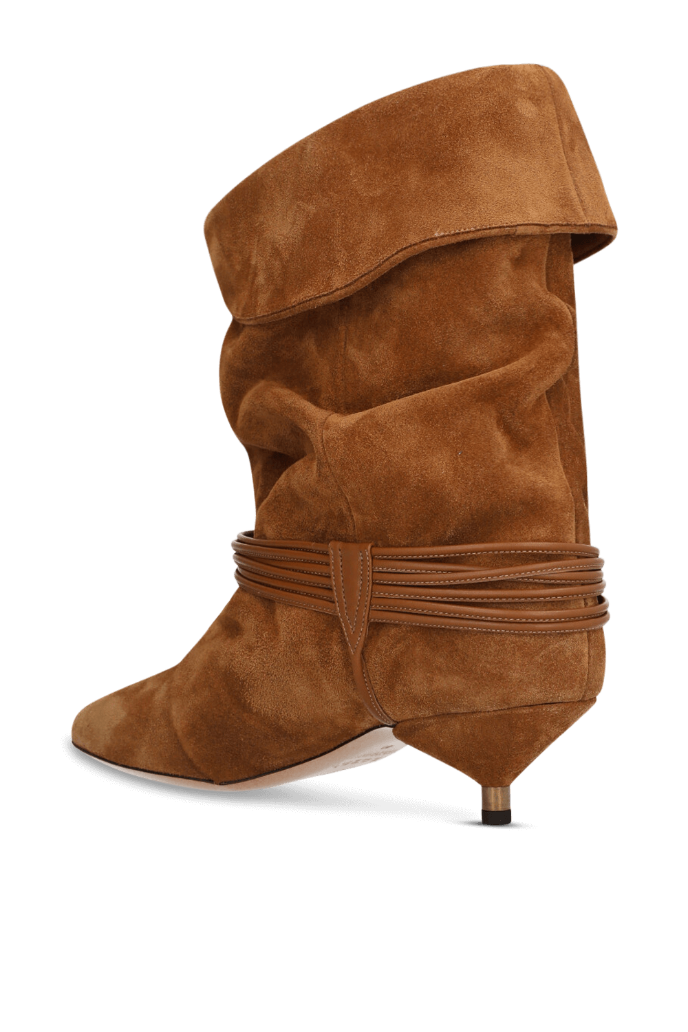 תמונה אחורית של מגפוני זמש