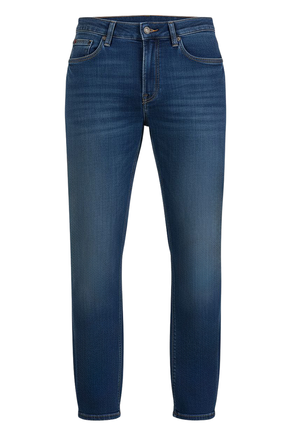 תמונה קידמית של מכנסי ג'ינס סלים