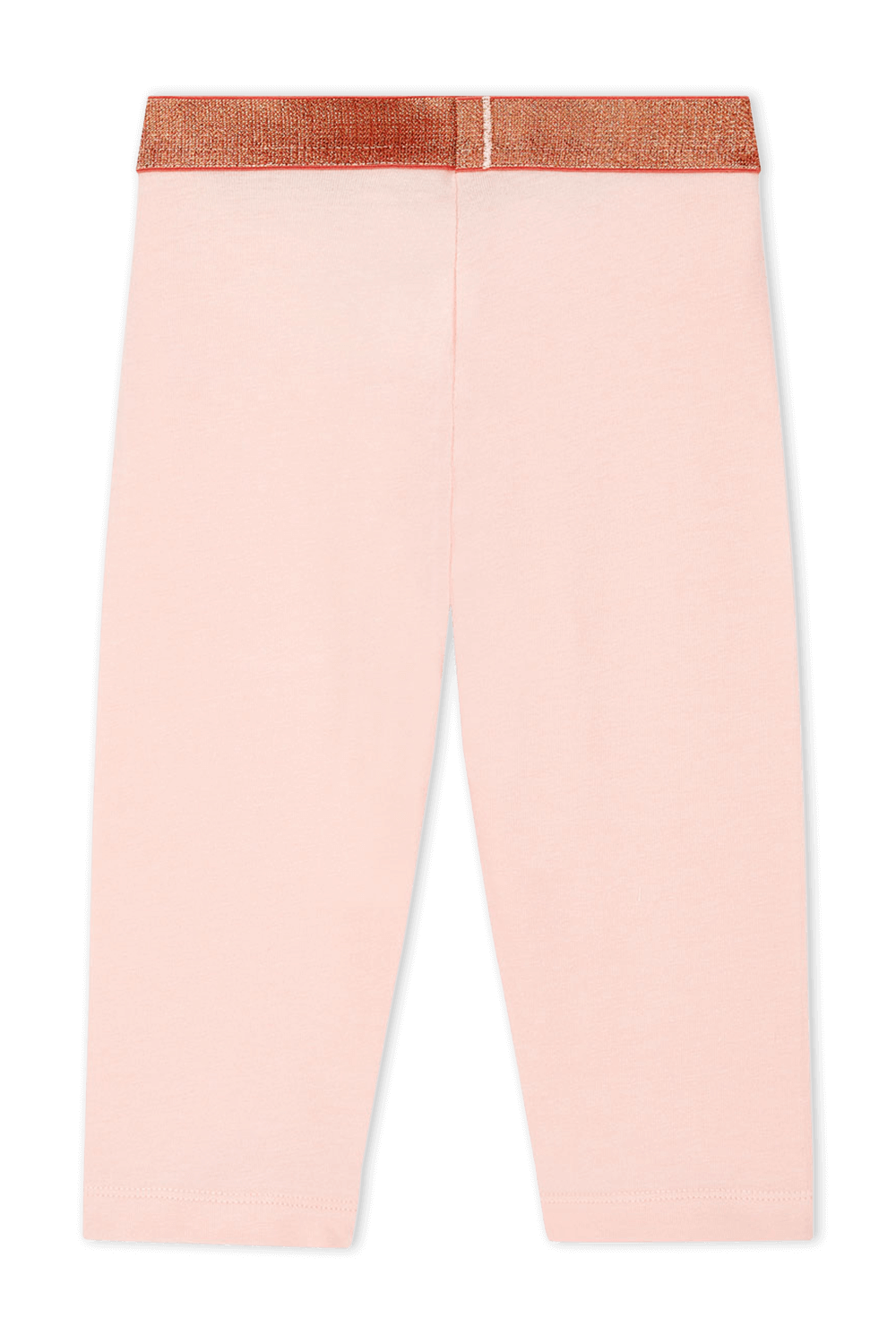 תמונה אחורית של גילאי 3-5 טייץ בורוד עם חגורת גומי ברוז גולד