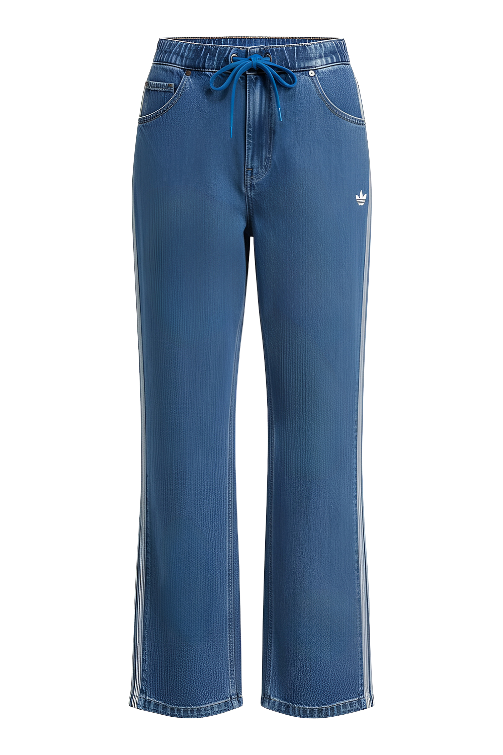 תמונה קידמית של מכנסי ג'ינס בגזרה ישרה