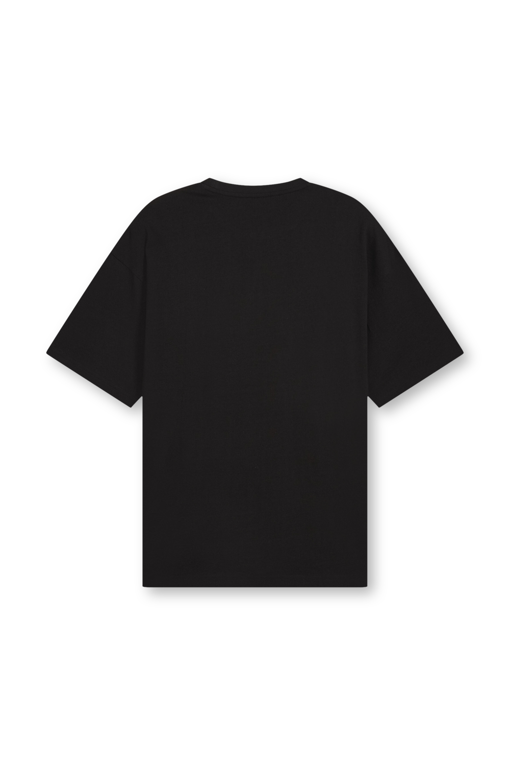 תמונה אחורית של חולצת טי אוברסייז