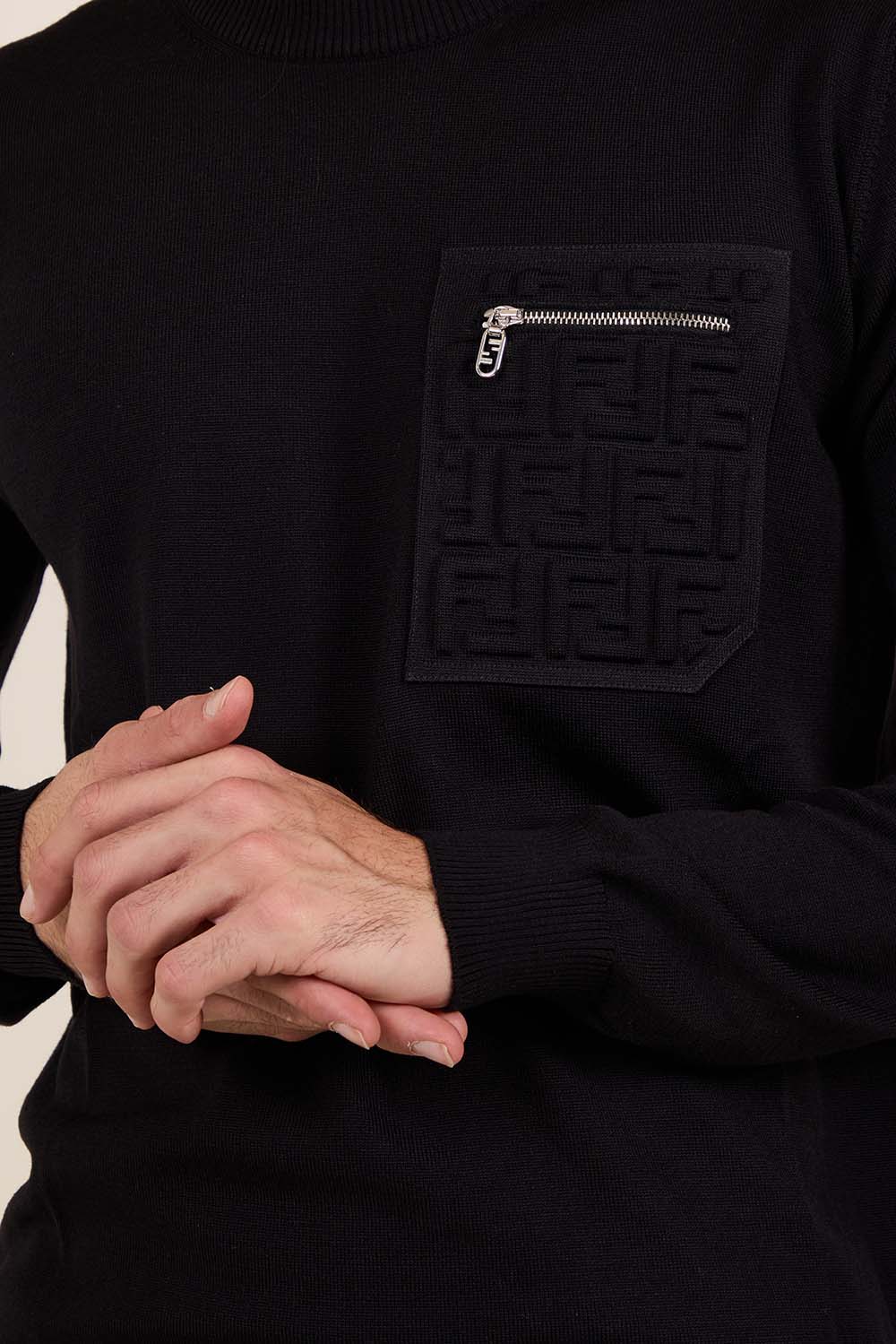 תמונת תקריב דוגמן של סריג צמר