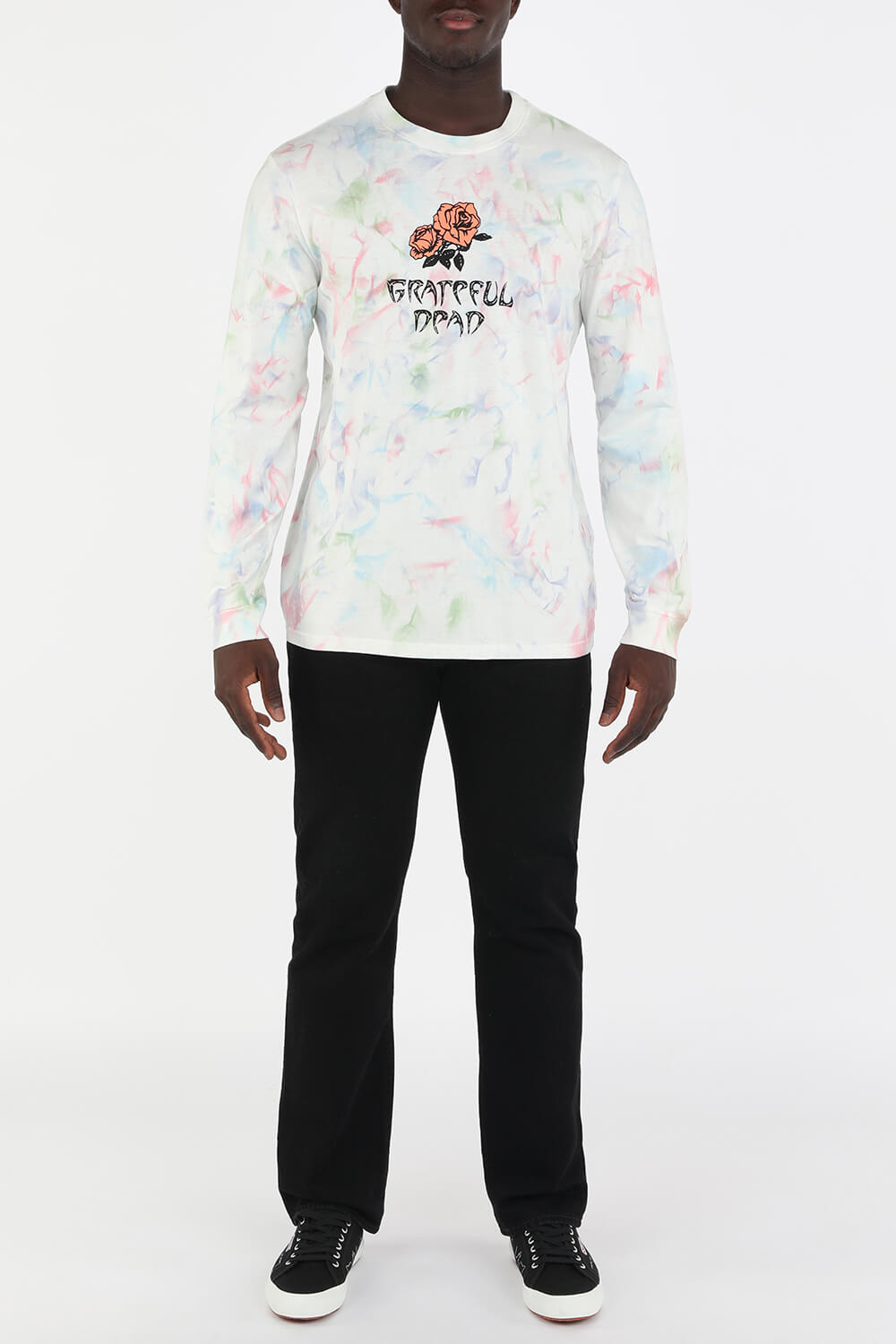 תמונת דוגמן קידמית של Throeback x Superga  2750 Sneakers in Black