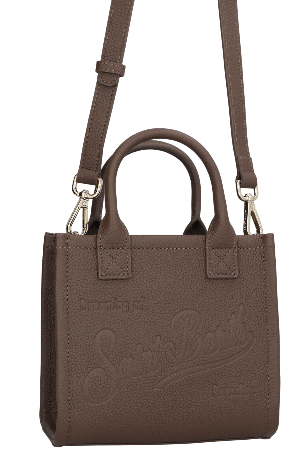 תמונת תקריב של תיק יד ואניטי בגודל מיני