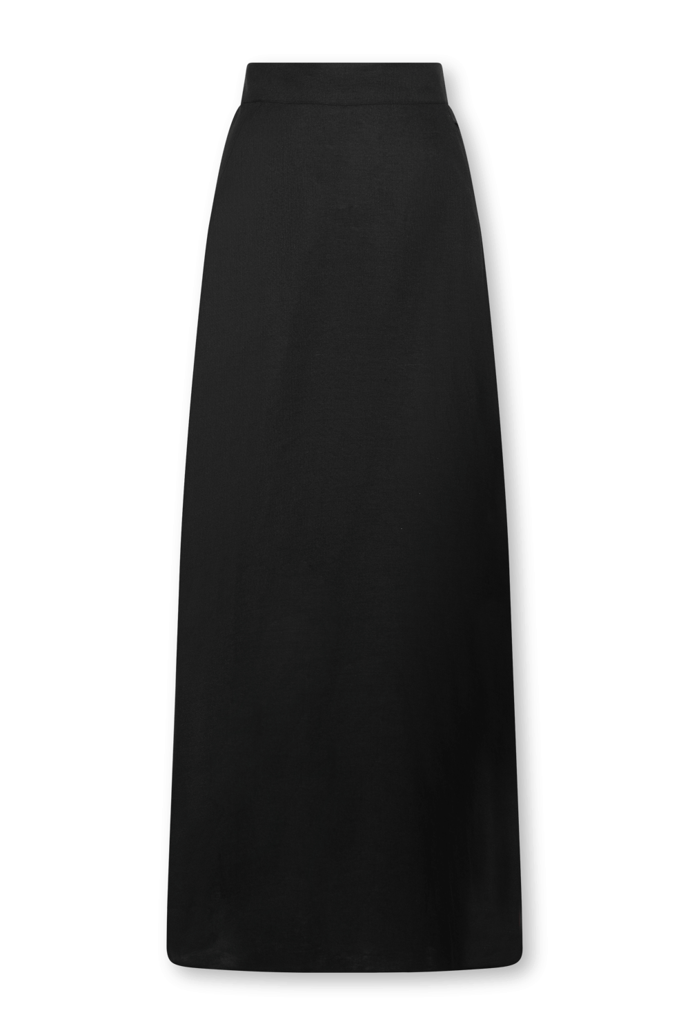 תמונה קידמית של חצאית מקסי גרנדה בגוון שחור