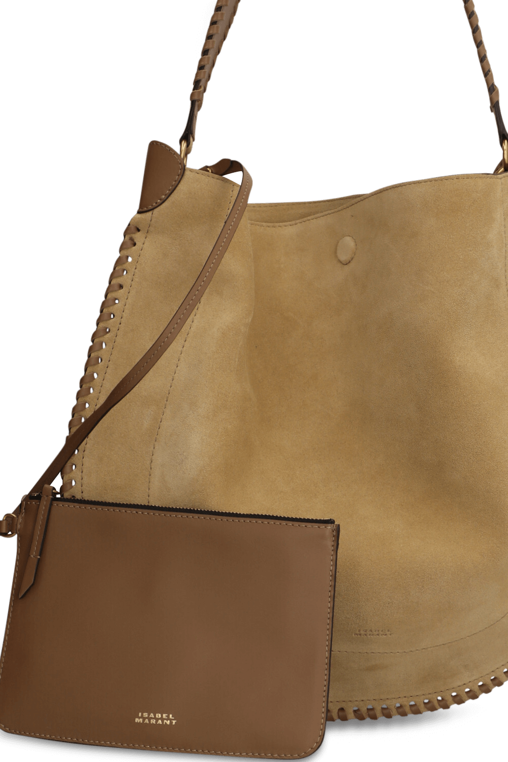 תמונת תקריב של תיק כתף אוסקן מון מעור רך