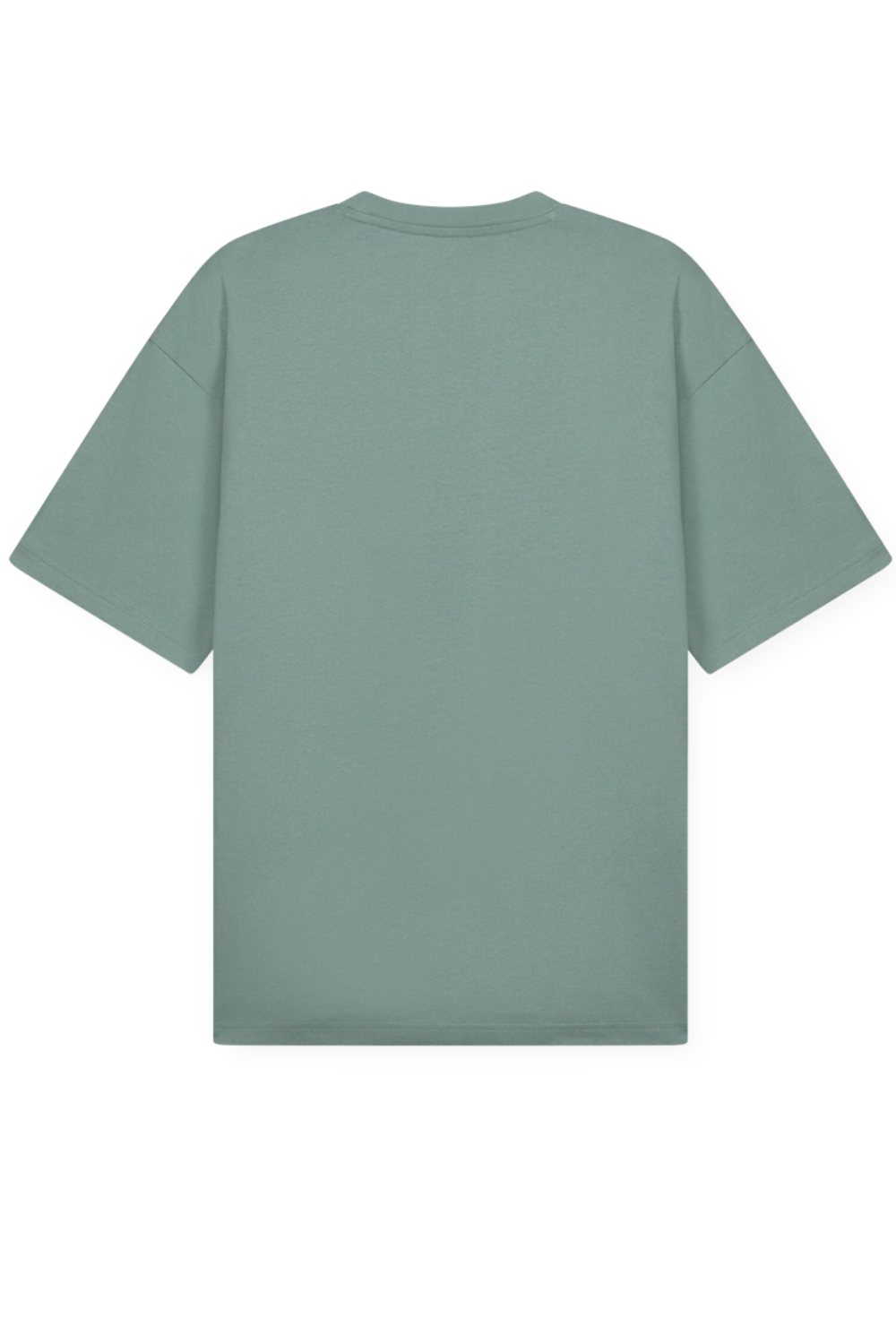 תמונה אחורית של חולצת טי אוברסייז