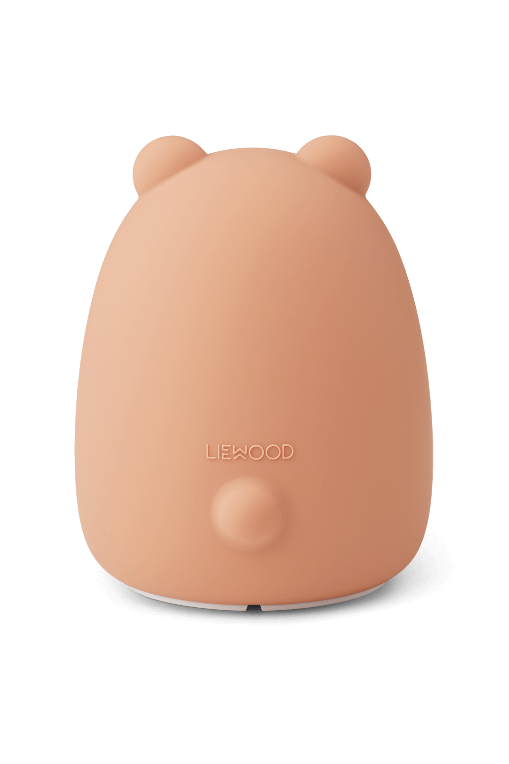 תמונה אחורית של מנורת לילה דובי ורודה