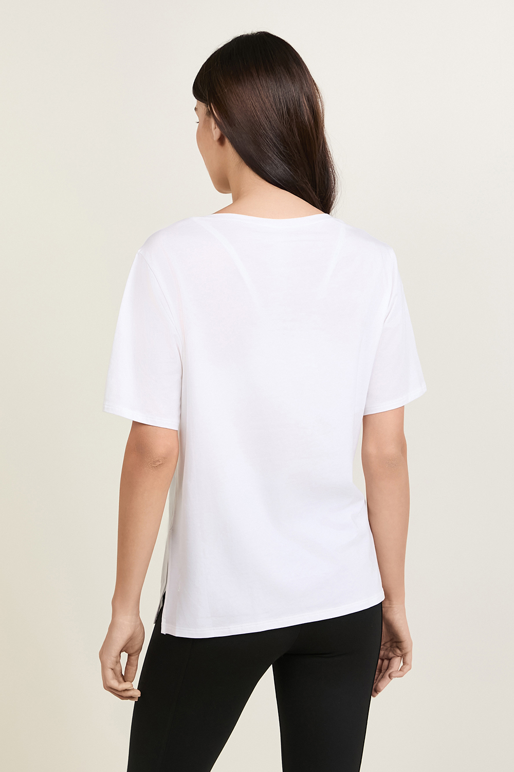 תמונת דוגמן אחורית של Relaxed-Fit Boatneck T-Shirt