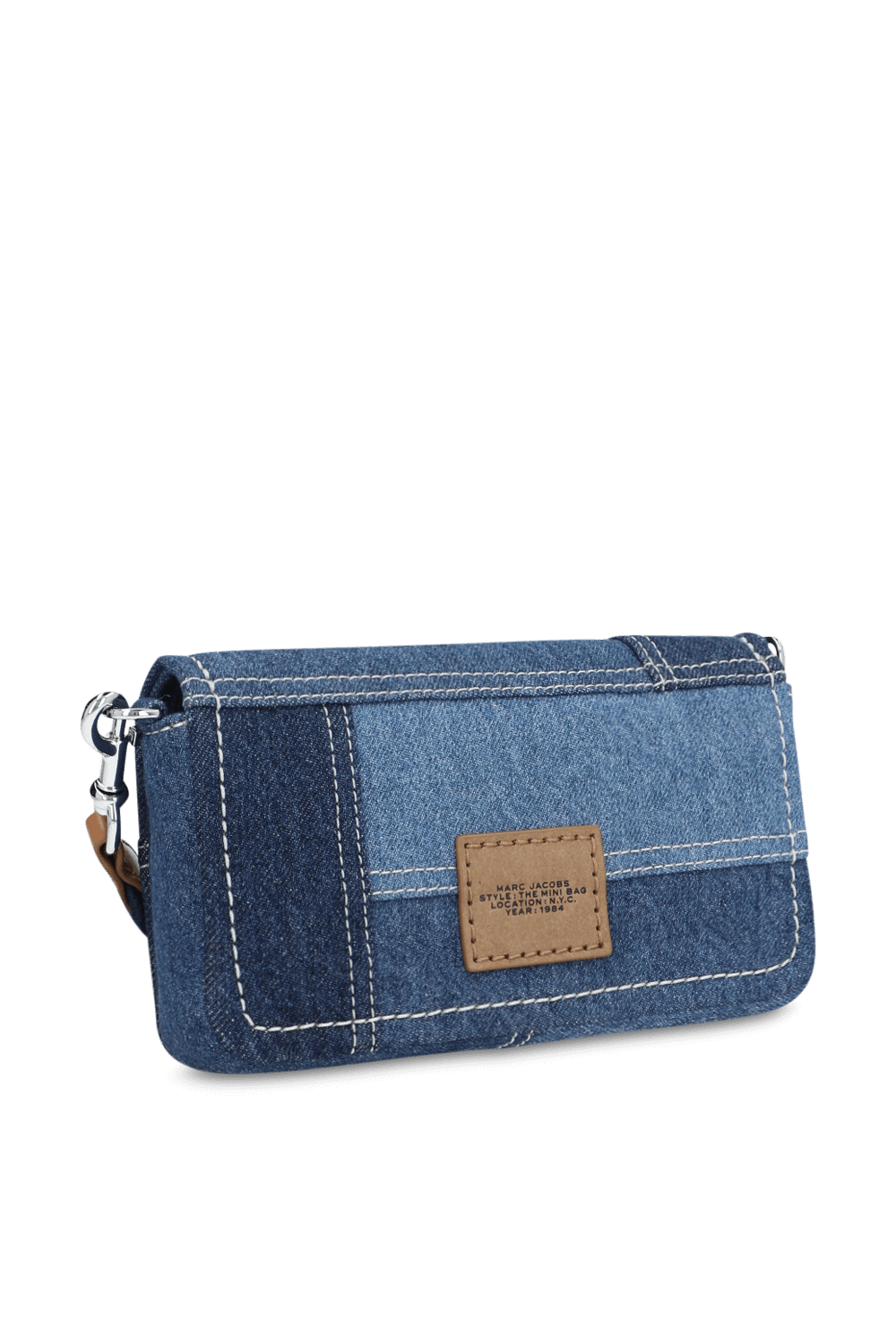 תמונה אחורית של תיק מיני ג'ינס