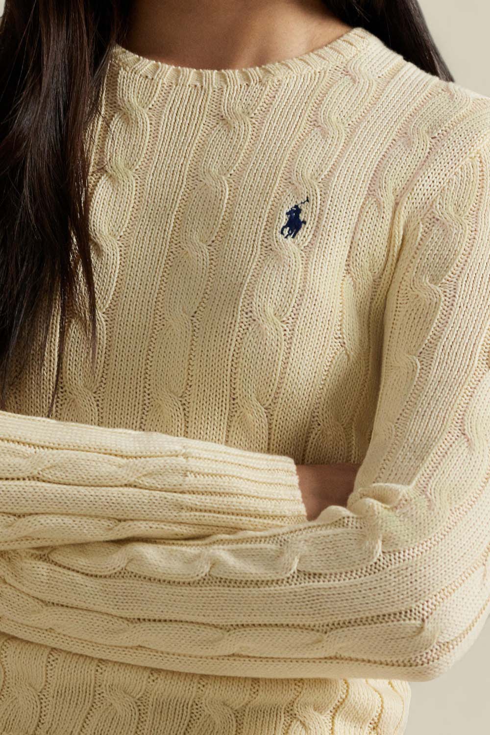 תמונת תקריב דוגמן של סריג כותנה