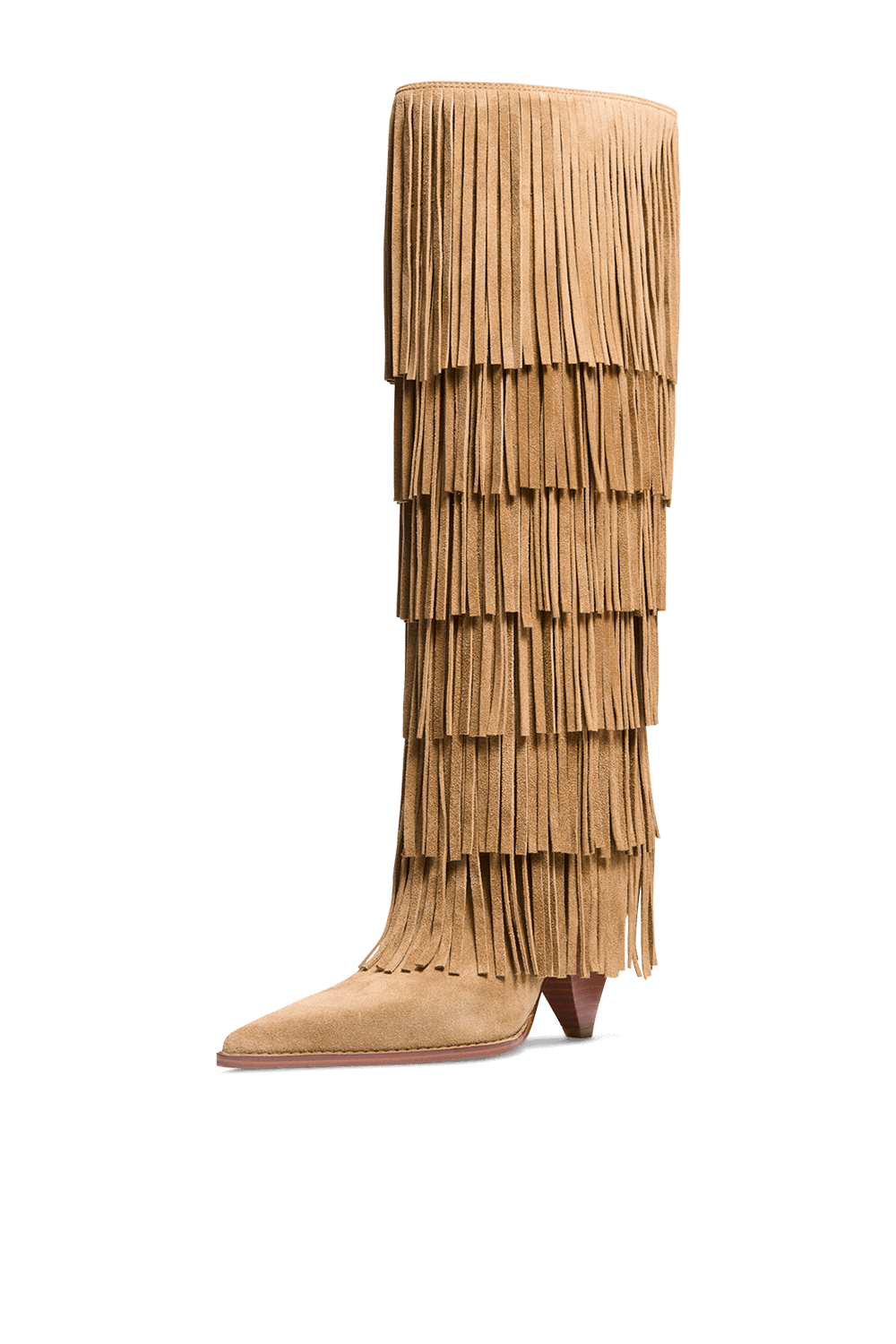 תמונה אחורית של מגפי ברך פרנזים