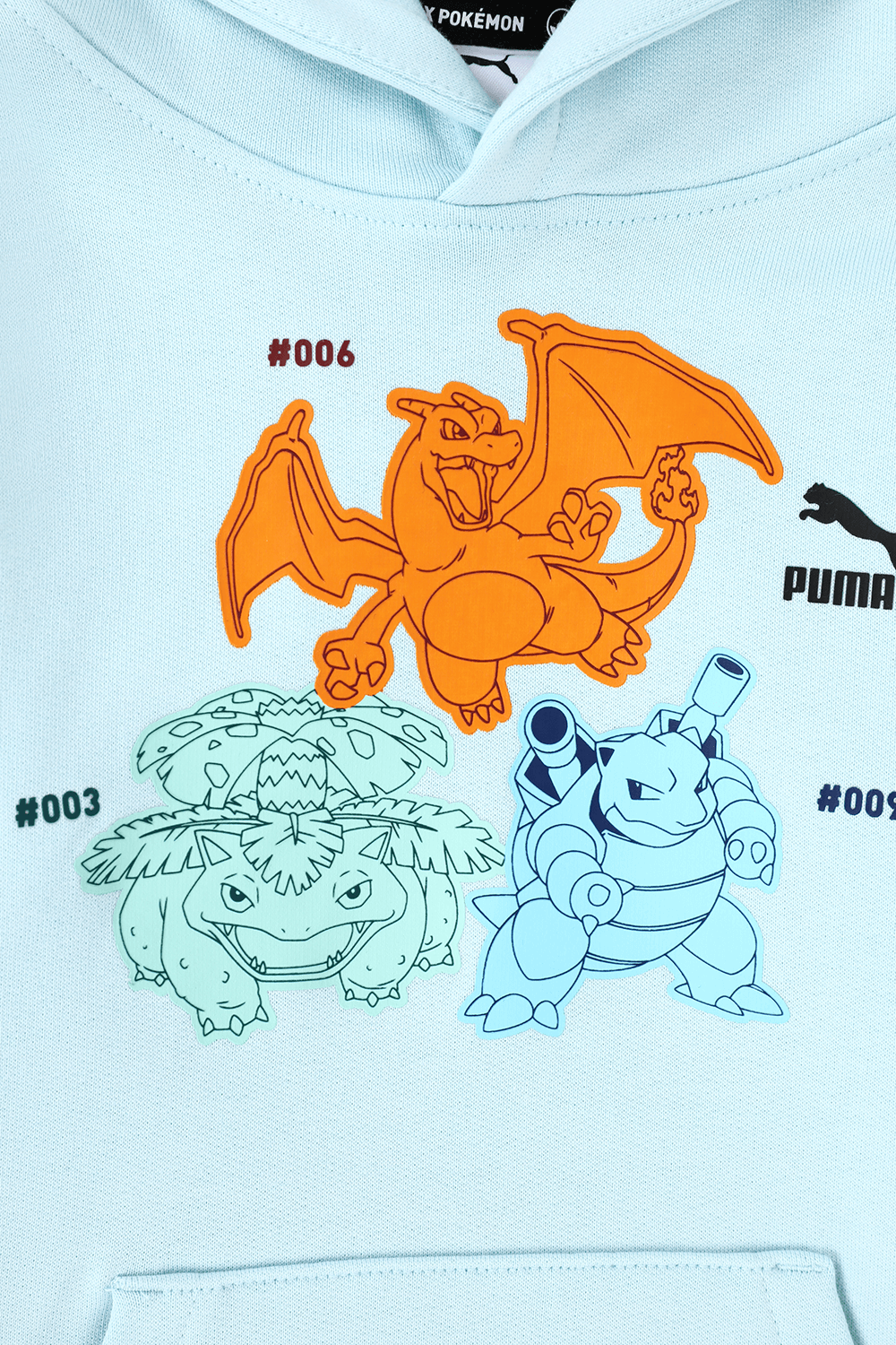 תמונה אחורית של פומה X פוקימון סווטשירט קפוצ'ון - גילאי 4-14