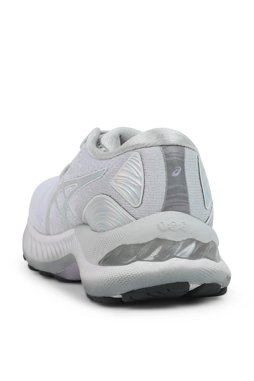 תמונה אחורית של נעלי ספורט ג'ל נימבוס 23 בגוון לבן