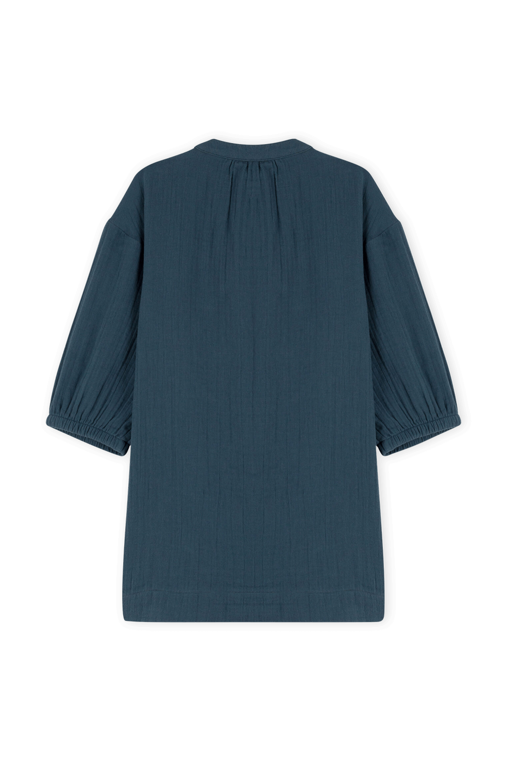 תמונה אחורית של שמלת בלוזון עם כפתורים - גילאי 3-5