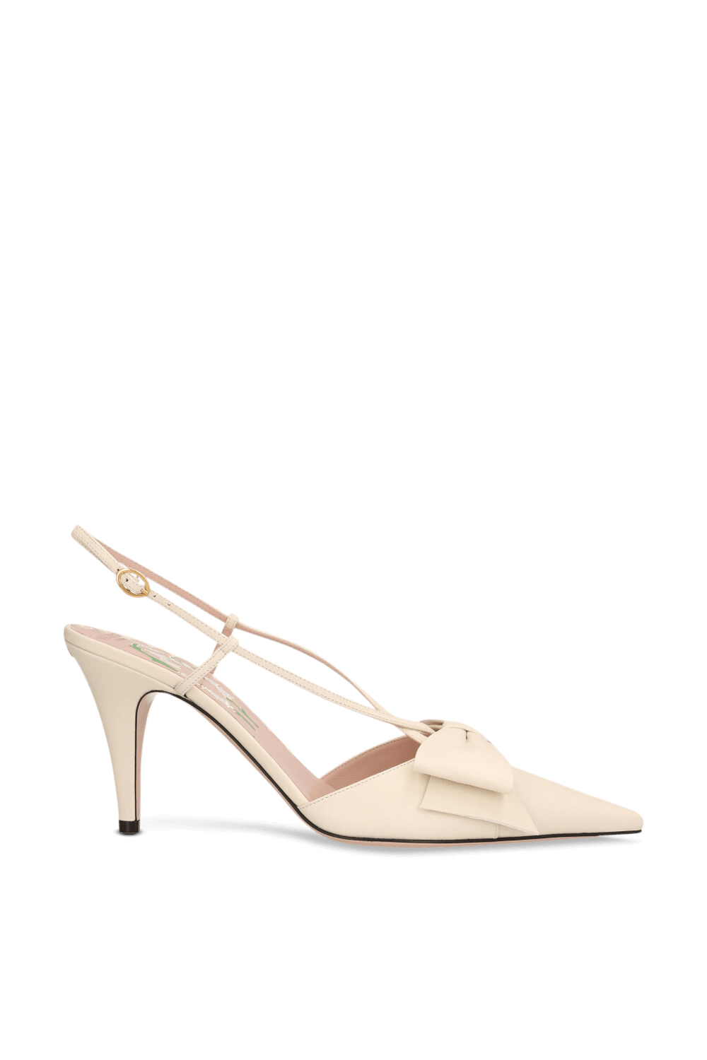 תמונה קידמית של נעלי עקב סלינג בק